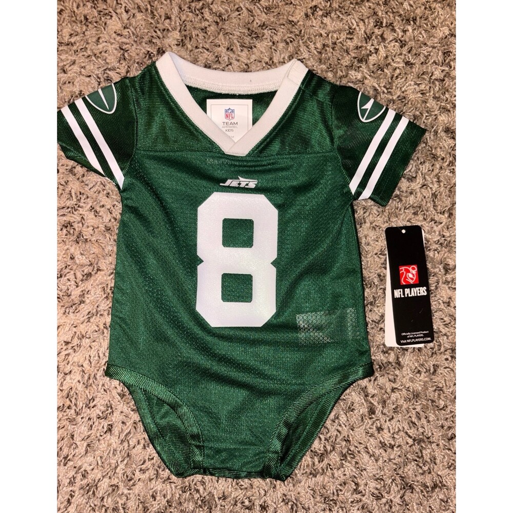 Aaron Rodgers NY Jets #8 Onesie Official NFL Jersey for Baby 6/9 Months NWT